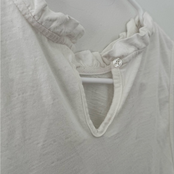 Chic Ivory Ruffle Tank Top - Picture 4 of 5